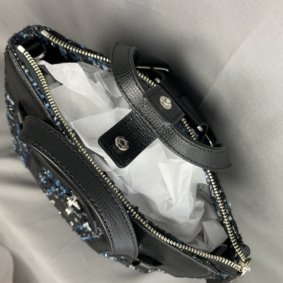 henri bendel Black Tweed Jetsetter Mini Backpack - Picture 15 of 16